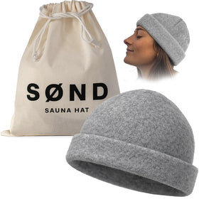 SØND sauna hat highlighting heat insulation for comfortable sauna sessions.