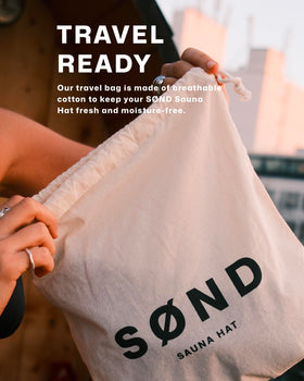 SØND travel pouch included for easy on-the-go storage.
