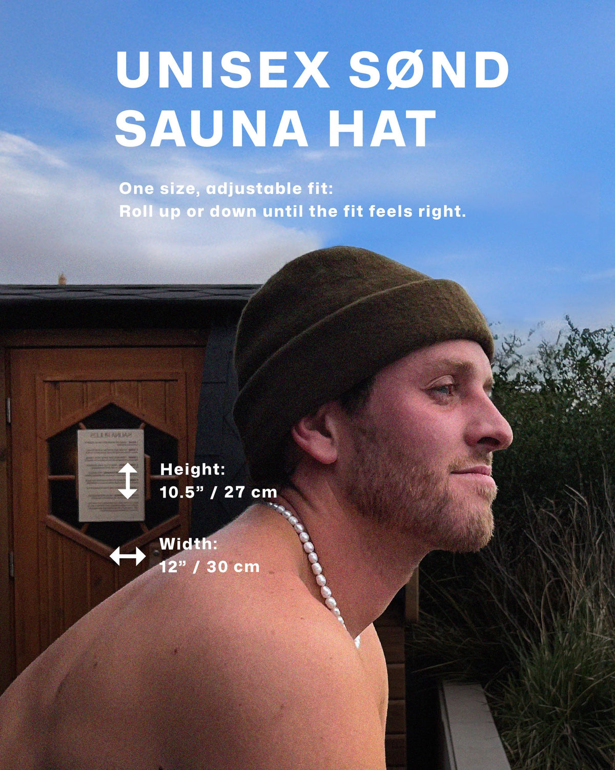 SØND modern, Banya-inspired sauna hat blends tradition with modern style.