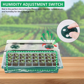 Sondiko seed tray drainage holes with base tray option