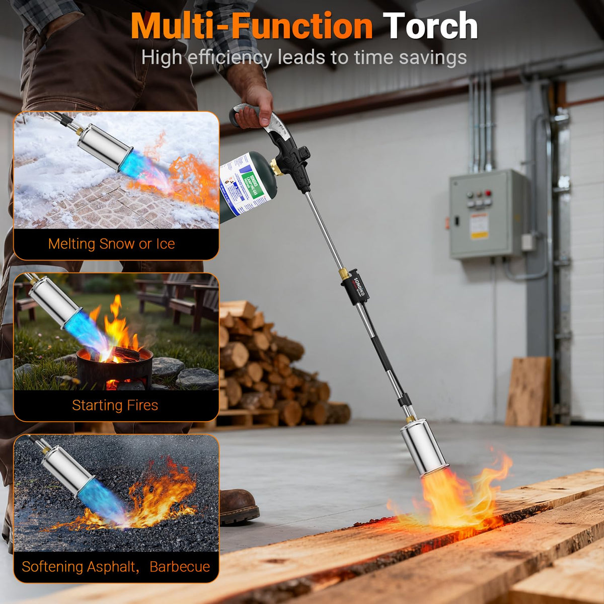 Sondiko torch built with heat-stable steel for durability