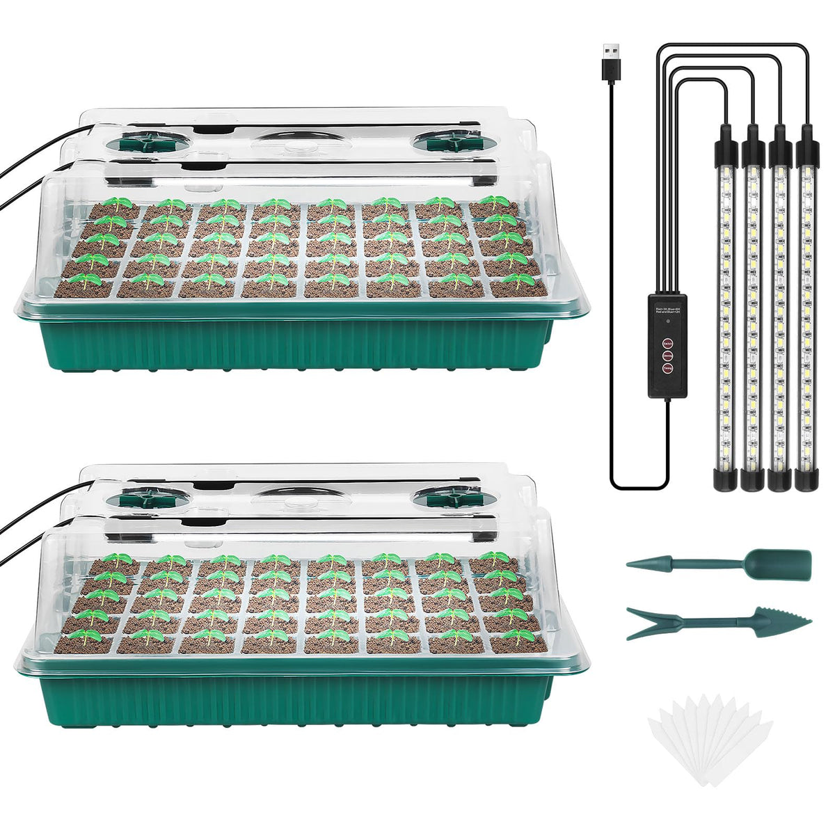Sondiko seed starter tray with 40 cells and lid for healthy seedlings