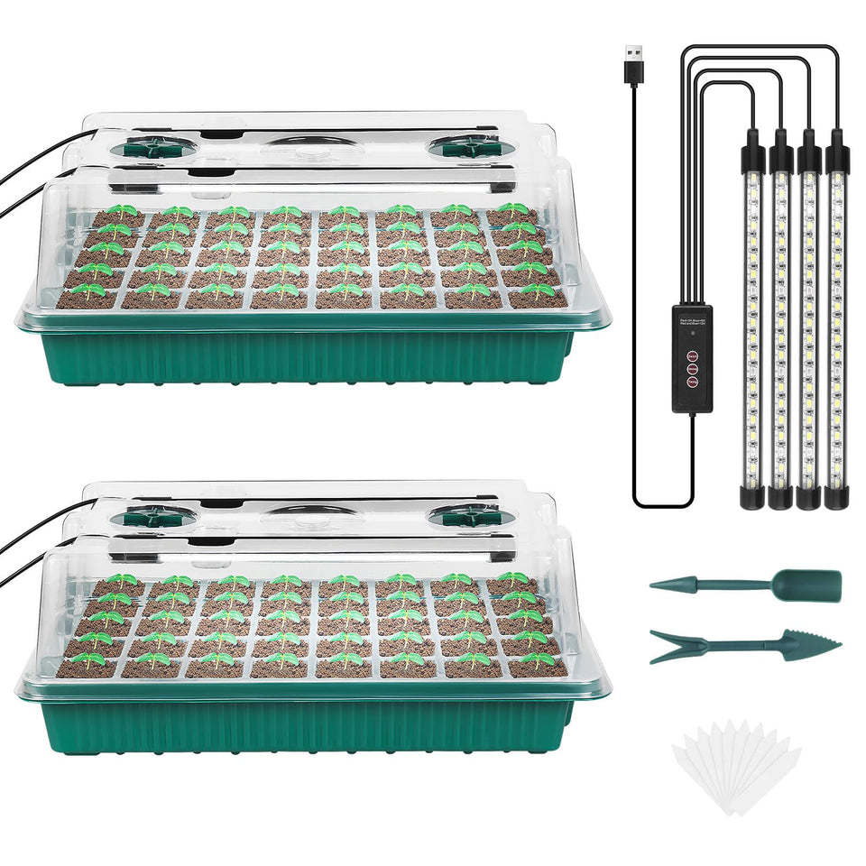Sondiko seed starter tray with 40 cells and lid for healthy seedlings