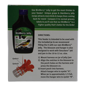 Songbird Essentials jar-assisted feeding supports tidy feeding spaces.