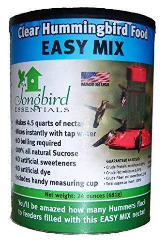 Songbird Essentials Clear hummingbird nectar dry concentrate for backyard feeding