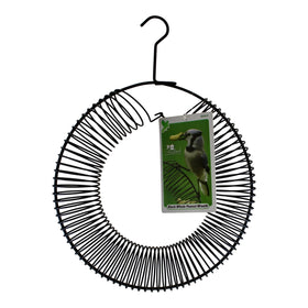 Songbird Essentials wreath feeder with squirrels foraging, helping redirect nibbling away from other feeders.