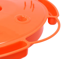 Close-up of ant moat on Songbird Essentials feeder for ant protection