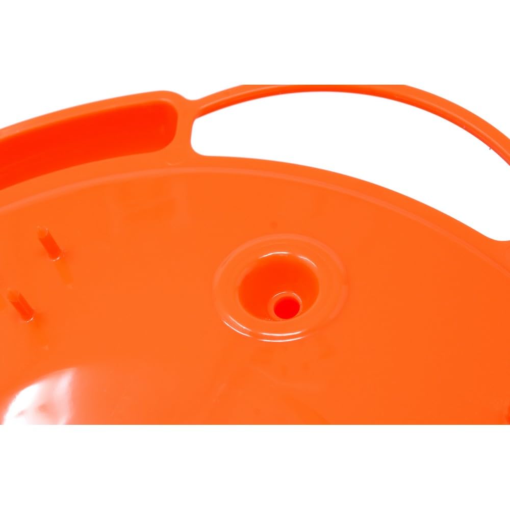 Orange halves slot on Songbird Essentials feeder attracting orioles visually