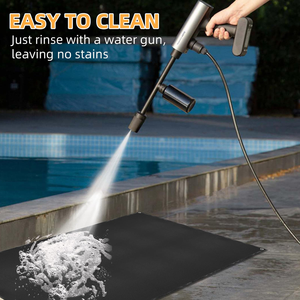 SONGC large 60 by 48 inch mat provides ample coverage