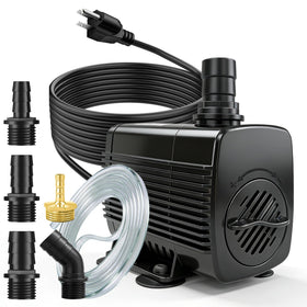 SongLong 25W pump close-up copper motor for efficient water flow in fountains.
