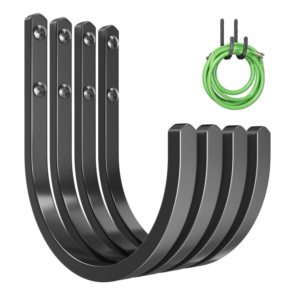 Songsoso garden hose holder wall mount keeps hoses tidy and easily accessible outdoors.