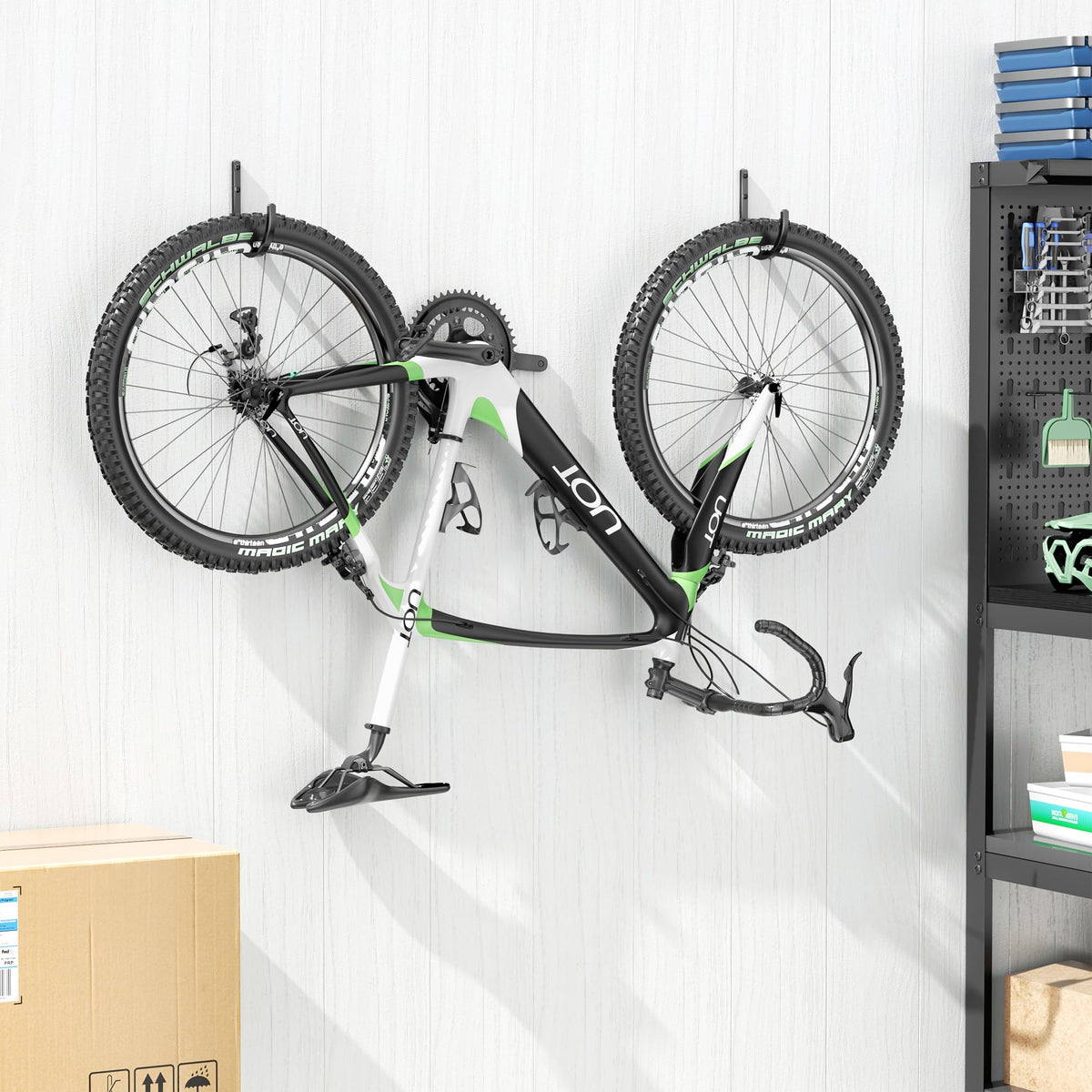 Songsoso wall-mount hose hanger outdoor keeps ground clear for gardening and maintenance tasks.