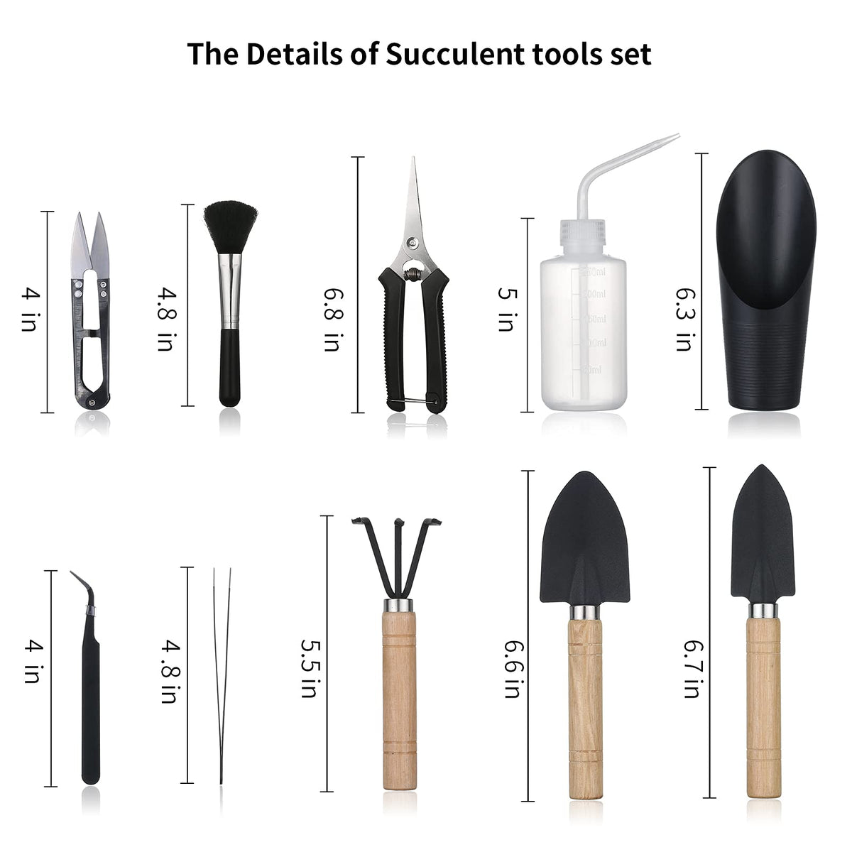 Songtaste succulent tools spade ideal for transplanting and soil preparation