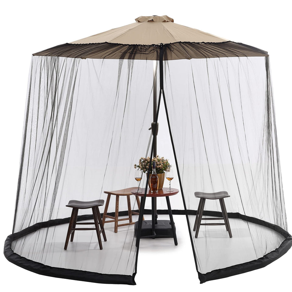 Songzhihao mosquito net front view protects guests from bugs during outdoor dining