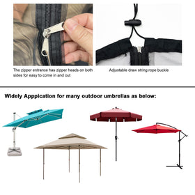 Songzhihao universal umbrella-fit net adapts to round and square patio setups