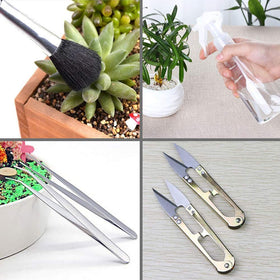 SONGZIMING air dust blower keeps leaves tidy during indoor gardening.