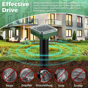 SonicPulse easy-install solar stake for quick, energy-efficient setup
