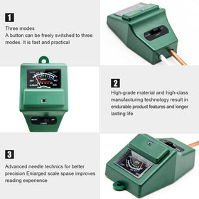 SONKIR MS02 moisture reading in soil enables precise watering decisions.