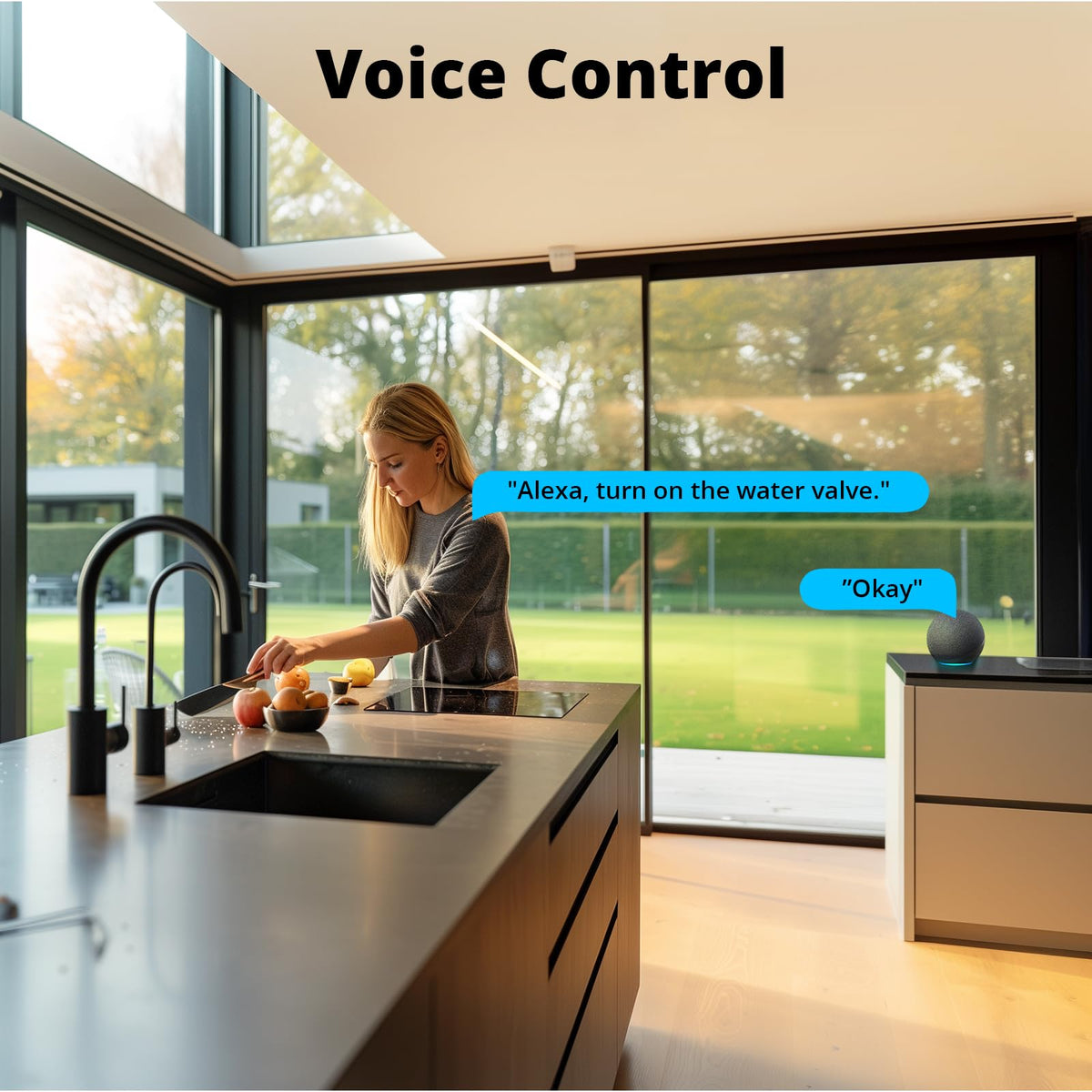 SONOFF SWV-NH outdoor timer mounted on wall.