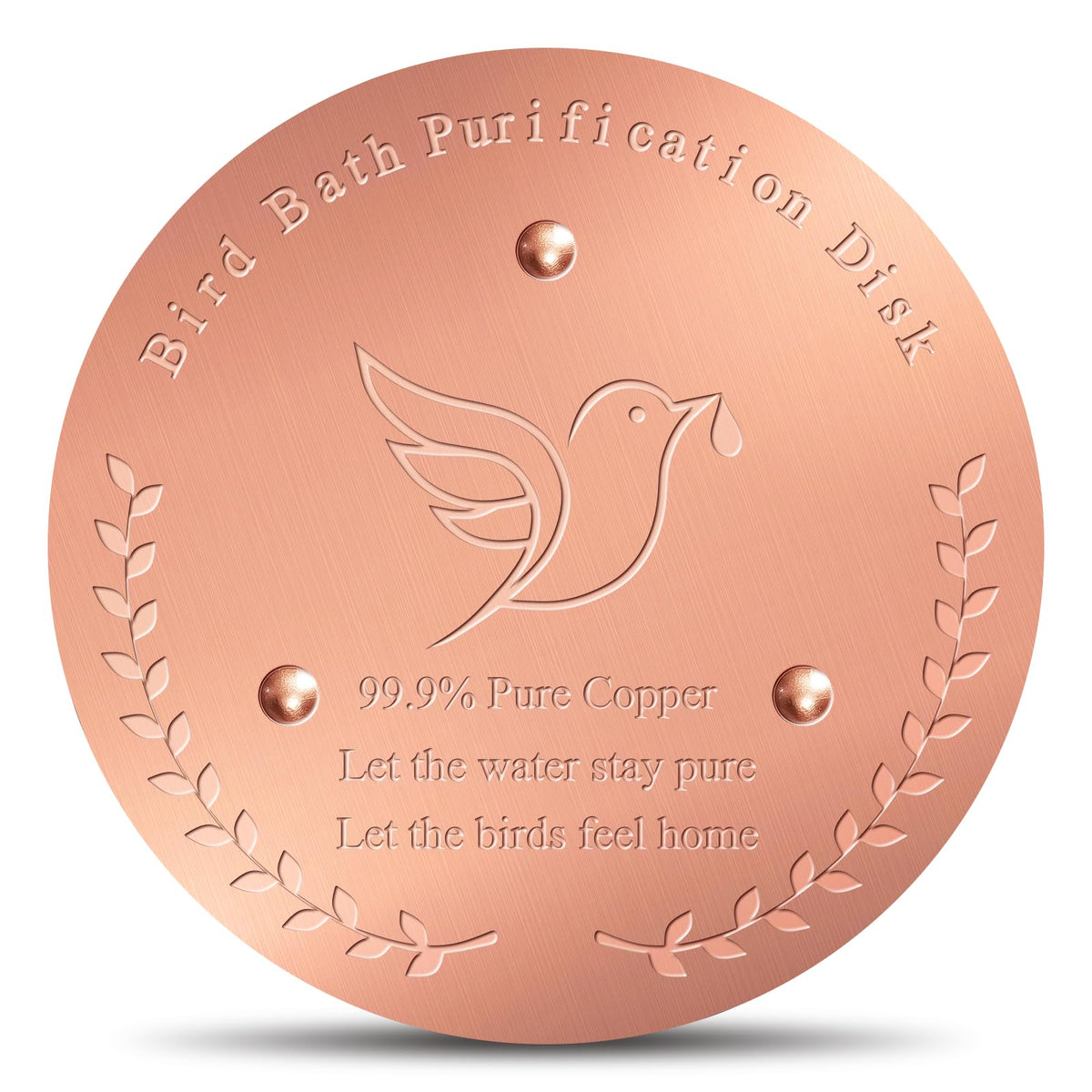 SONSIL birdbath copper disk highlight 1mm thickness for long-lasting water contact