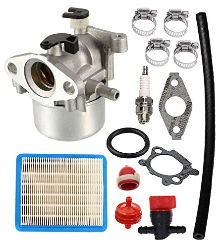 SOOGE 799866 carburetor assembly for Briggs & Stratton engines improves compatibility across models.