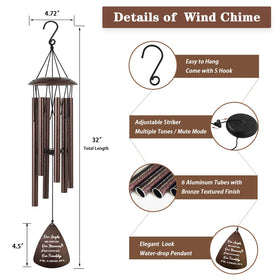 Soopau wind chime tuning with adjustable striker for varied melodies.