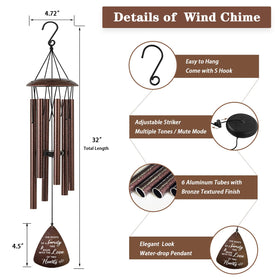 Soopau wind chimes come gift-ready with a box and card.