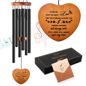 Soopau heart-pendant wind chime, a symbol of remembrance and gentle décor.