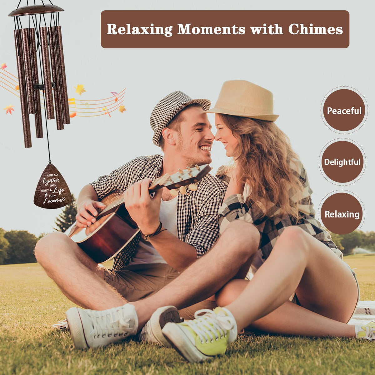 Soopau wind chime bronze 32-inch packaging highlights premium gift presentation