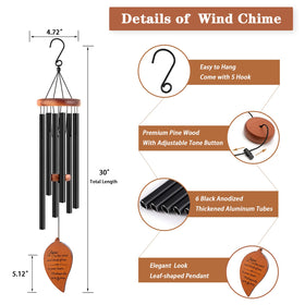 Soopau Wind Chimes gift packaging demonstrating ready-to-gift sympathy basket