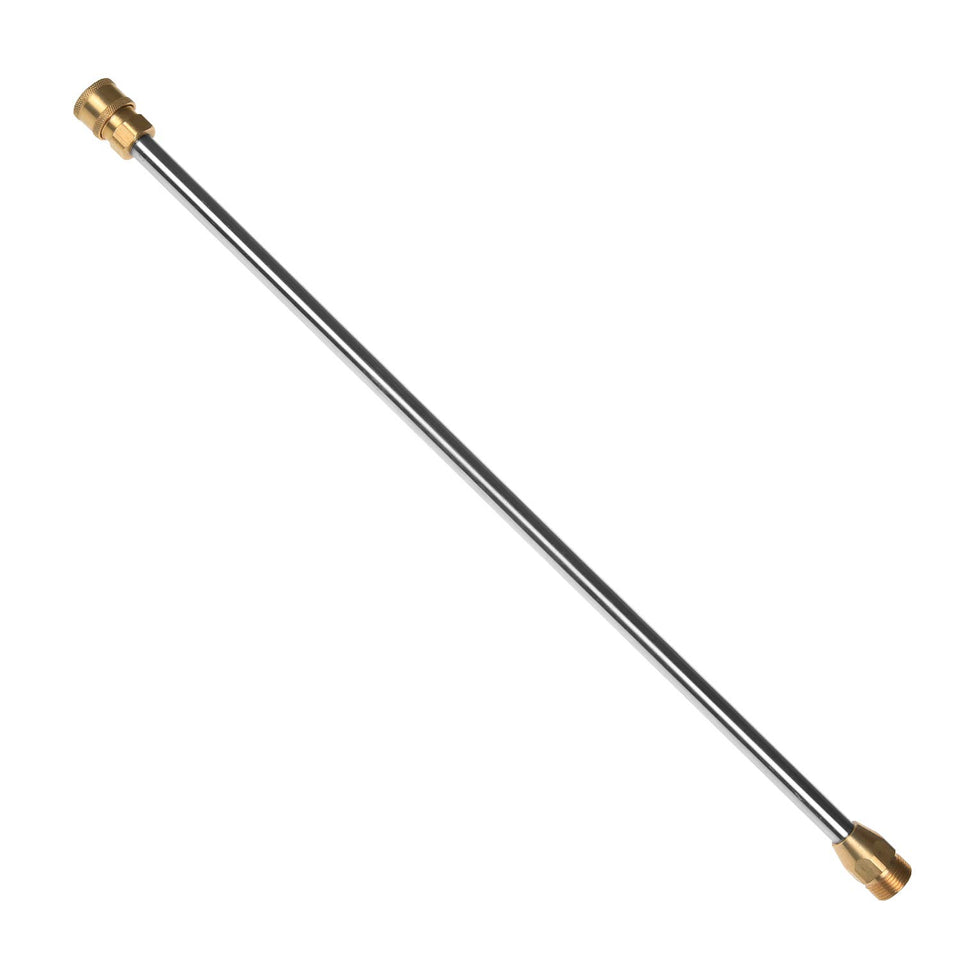 Sooprinse 16-inch wand with brass quick-connect for tough-to-reach cleaning tasks.