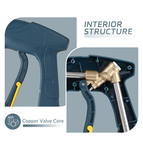 Sooprinse compact wand supports tight spaces and garages.