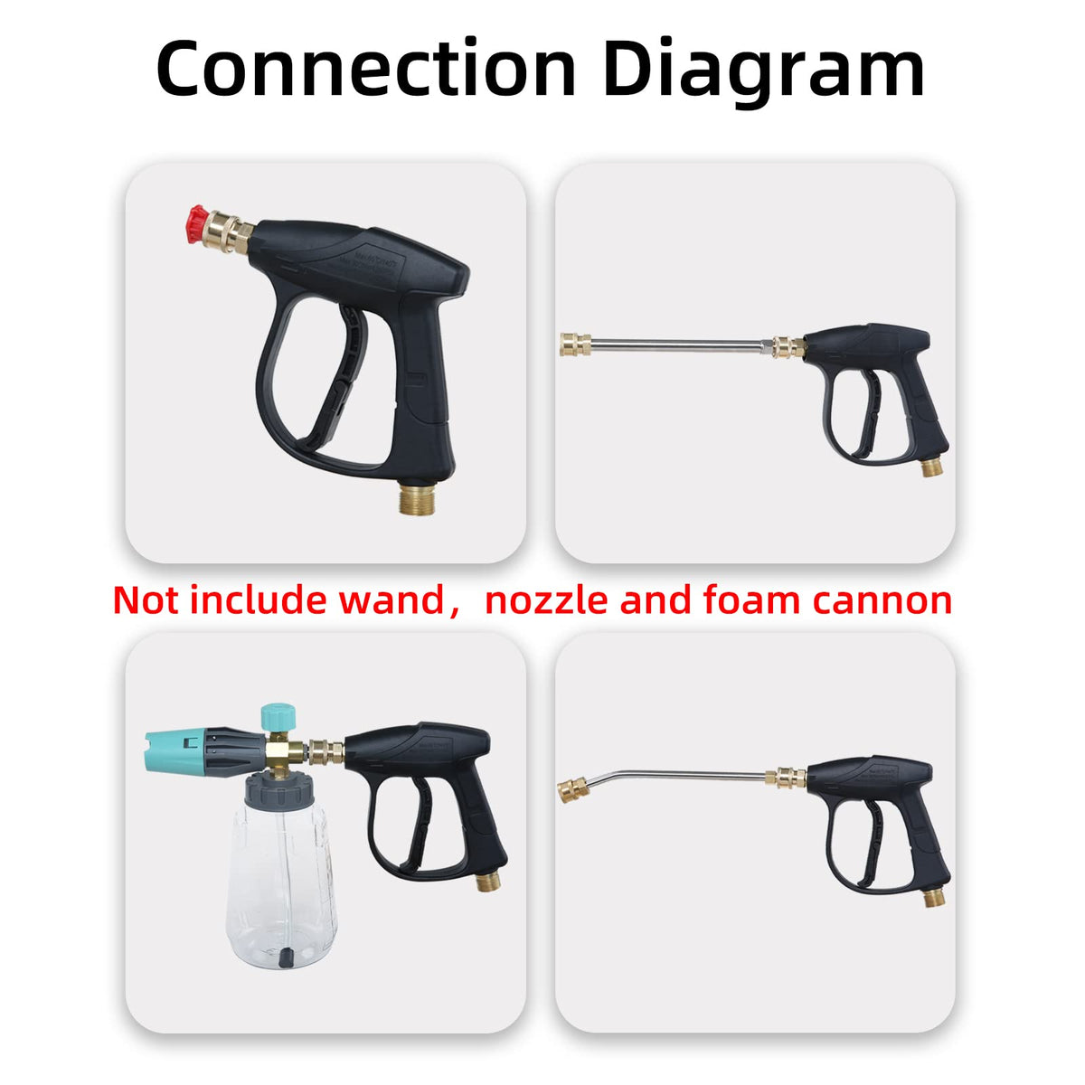 Sooprinse ergonomic safety buckle on handle for safer operation
