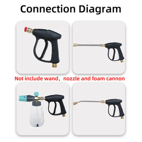 Sooprinse ergonomic safety buckle on handle for safer operation