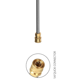 Sooprinse M22-14x1/4 quick-connect wand for versatile nozzle use.