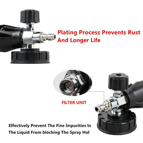 Sooprinse one-quarter connector supports quick, compatible connections for many washers.