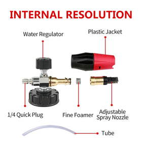 Sooprinse packaged components ready for simple plug-and-play setup.