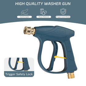 Sooprinse quick-connect outlet for easy nozzle attachment.