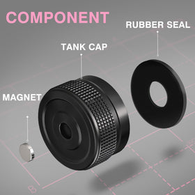 SOOYEAH QCC1 dust cap with magnet keeps the cap handy and prevents loss.