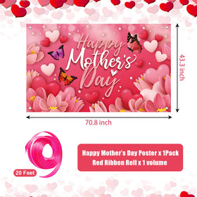 Sophena versatile banner doubles as party decor and photo booth backdrop.
