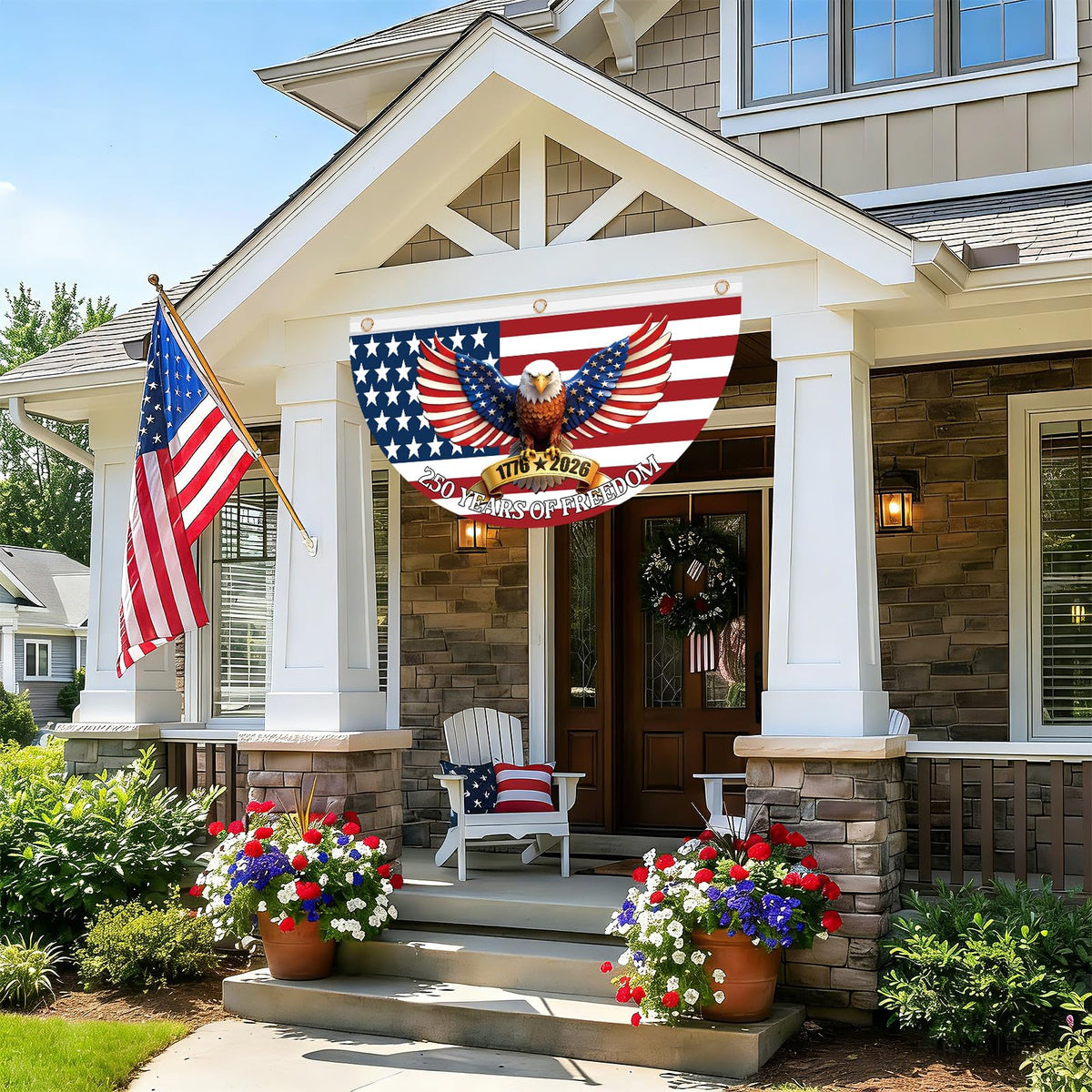 Sophena two-pack patriotic banner for versatile yard decor