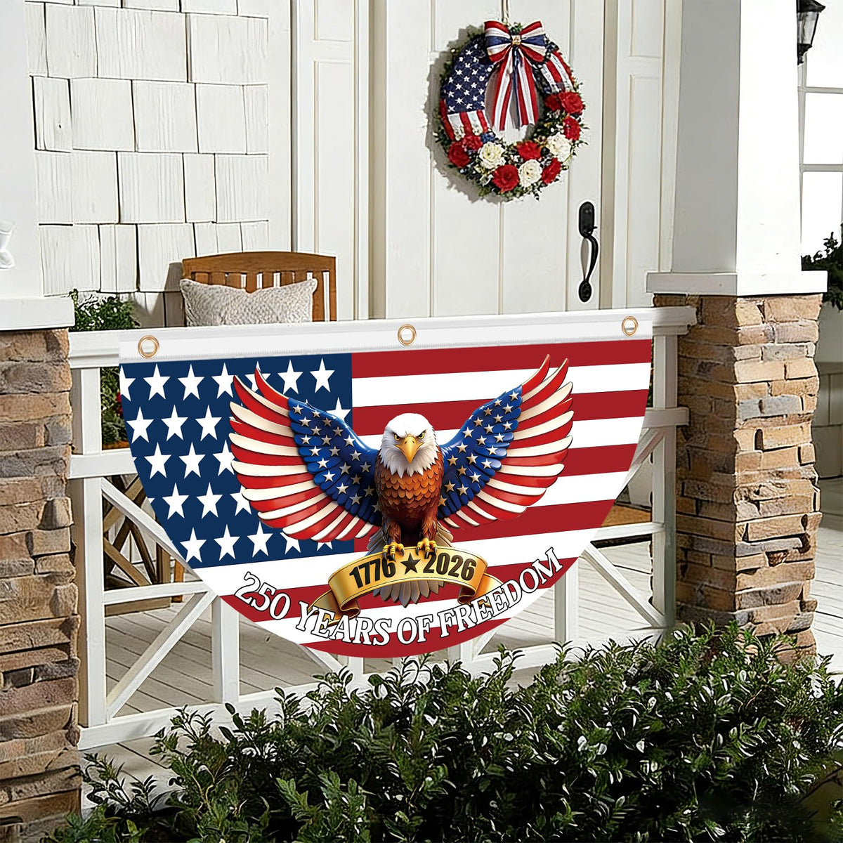Sophena patriotic banner suitable for yards porches and walls