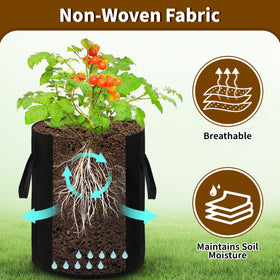 SORANGEUN 10 gallon grow bag with training grommets for urban LST.