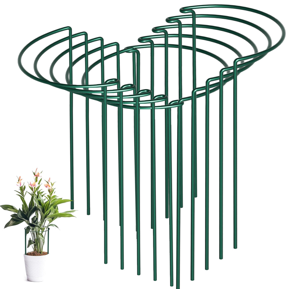 SORANGEUN peony cages 10-pack provide easy assembly for sturdy flowering support