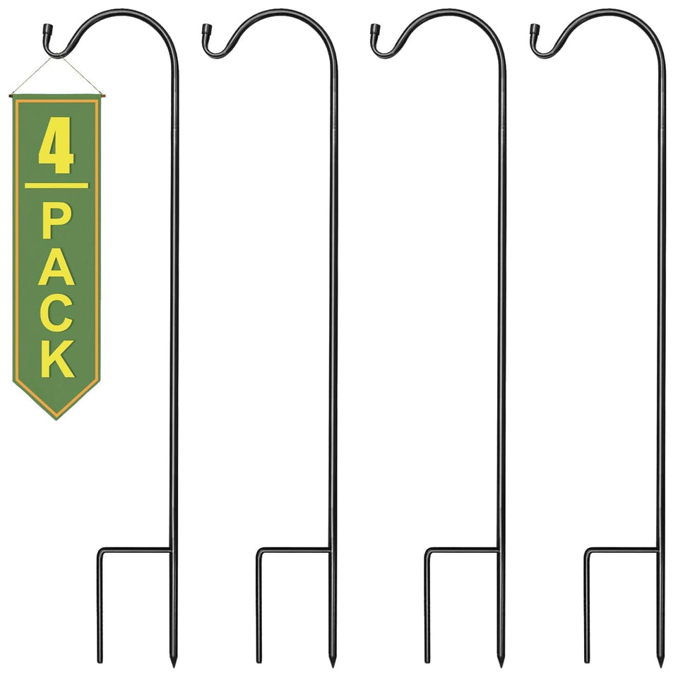 Sorbus Shepherd's Hooks set for hanging feeders with adjustable height for versatile garden displays.