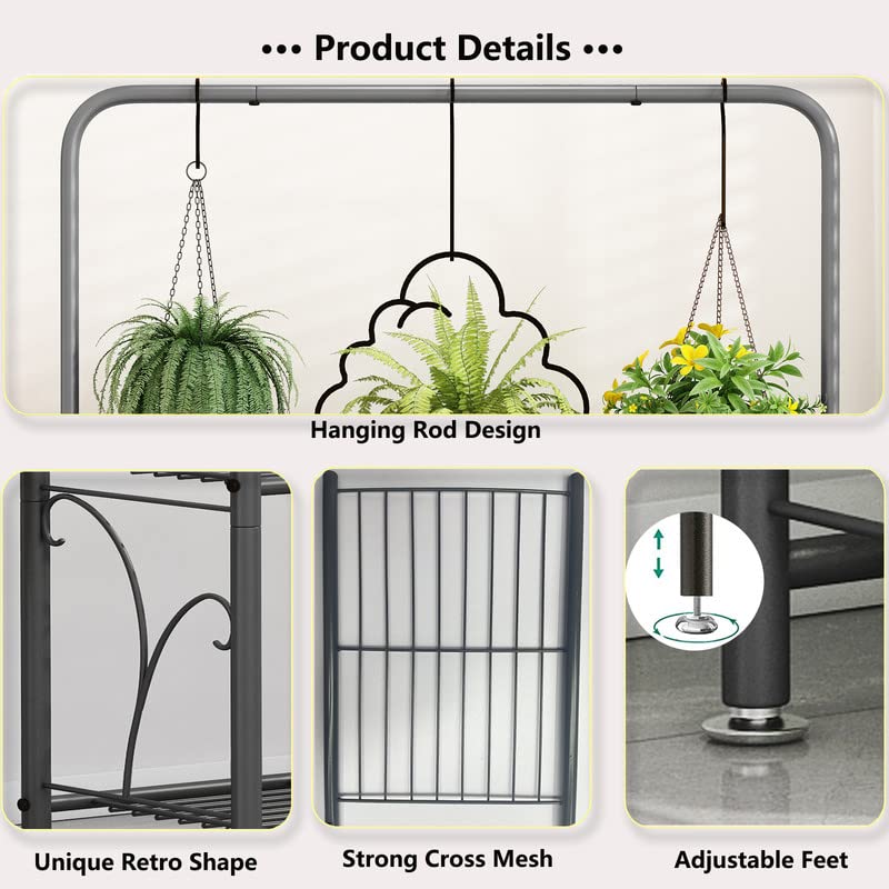 SORCEDAS plant stand multipurpose shelf and plant holder for storage.