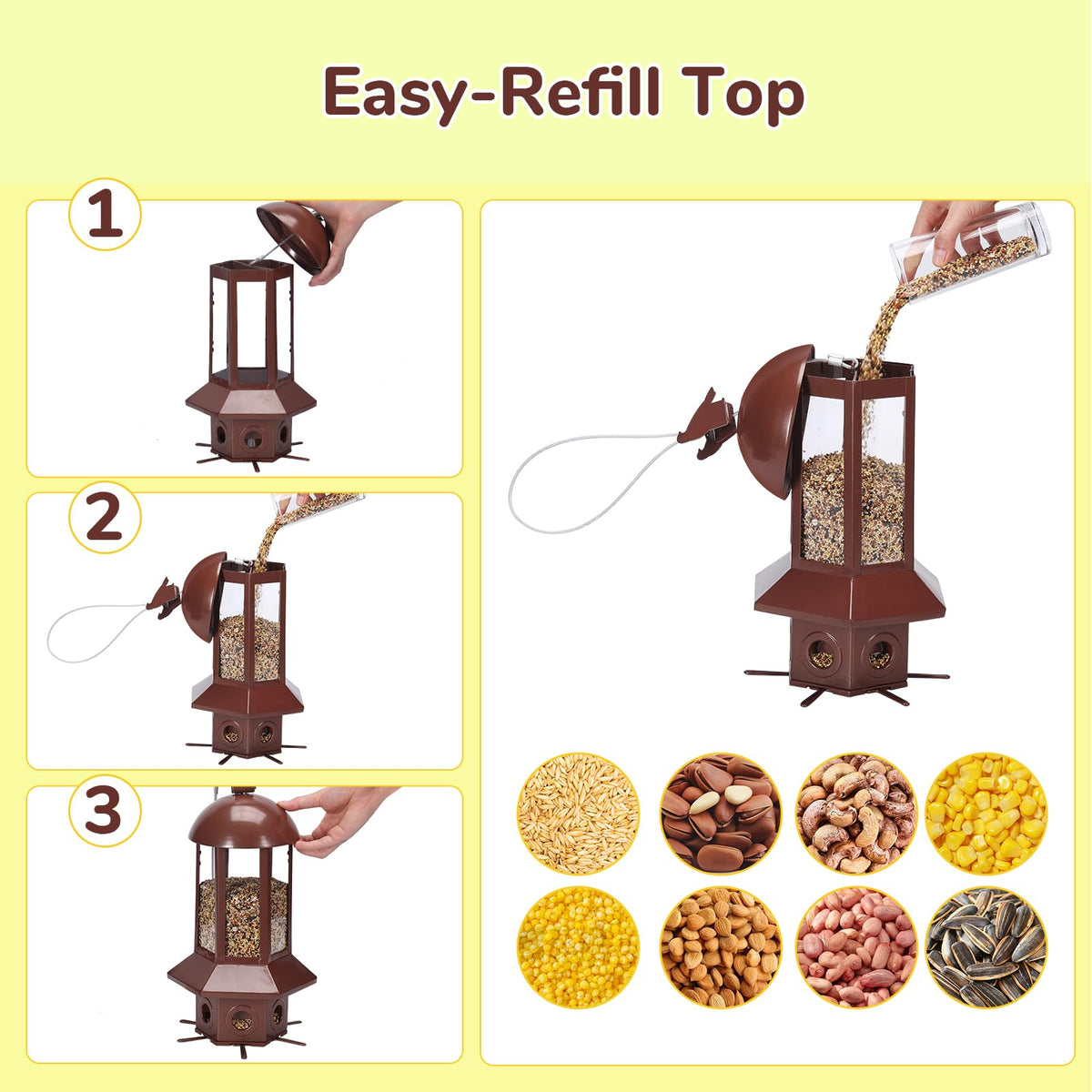 Sorflife hanging hook design allows easy placement.