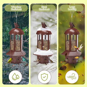 Sorflife metal construction resists weather and rust for durability.