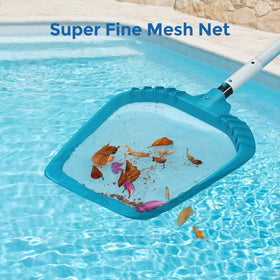 SORSWEET aluminum-frame skimmer emphasizes long-lasting pool maintenance.