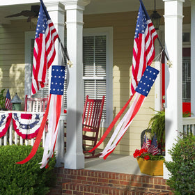 SOTOPOO patriotic decor windsock ideal for patios and yards
